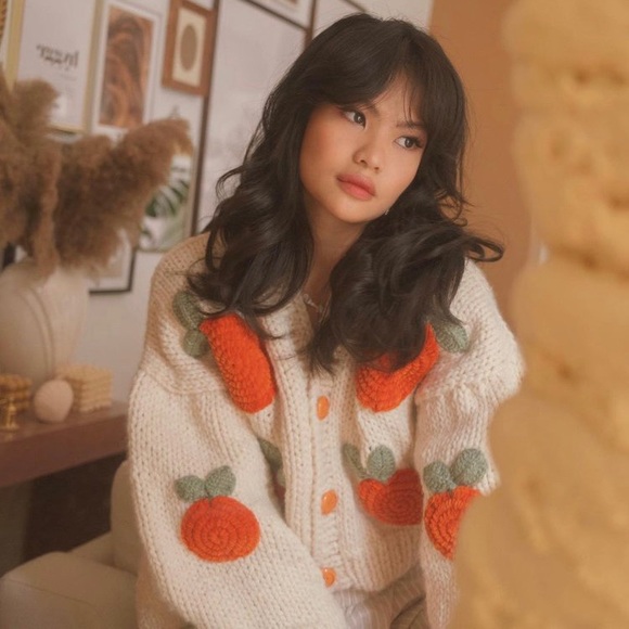 Nwt Myracle Homemade Wool Crop Peach 